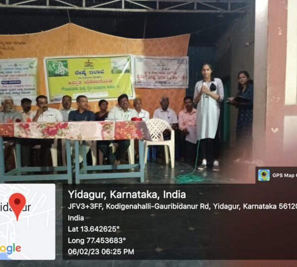 Gouribidanur lead farmer training on FPO